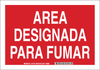 Brady B-302 Polyester Rectangle Red Smoking Permitted Sign - 10 in Width x 7 in Height - Language Spanish - TEXT: AREA DESIGNADA PARA FUMAR - 37739 - 754473-37739 - R. S. Hughes Company, Inc.