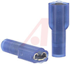 Terminal; 16-14 AWG; Brass; Nylon Insulated; Tin; 0.155 in.; Blue; Female - 70111082 - Allied Electronics, Inc.