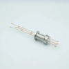 Thermocouple Feedthrough, Type R-S, 2 Pairs, Screw-type Connector, 1.18″ QF / KF Flange 6 - A0413-2-QF - MPF Products, INC.