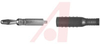 Plug; Banana Plug; 15 A; Black; Brass; Beryllium Copper; 5000 VDC; 50 degC - 70198409 - Allied Electronics, Inc.