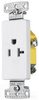 Duplex/Single Receptacle - RRD201W - Hubbell Incorporated
