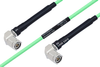 Temperature Conditioned TNC Male Right Angle to TNC Male Right Angle Low Loss Cable 100 cm Length Using PE-P142LL Coax - PE3M0170-100CM - Pasternack