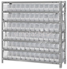 Storage Shelving with Bins - 1239-100CL - Simplastics