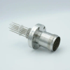 MS Series, Thermocouple Feedthrough, Type E, 10 Pairs, w/ Air-side Connector, 2.75″ Conflat Flange - A0206-3-CF - MPF Products, INC.
