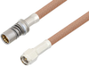 Snap-On BMA Jack to SMA Male Cable 60 Inch Length Using RG400 Coax - PE3C4956-60 - Pasternack