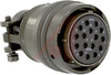 connector,milspec straight plug w/cableclamp,size 20,16 #16 solder socket cont - 70011124 - Allied Electronics, Inc.