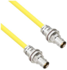 Halogen Free Cable Assembly TRB Non-Insulated Bulk Head 3-Lug Cable Jack to Jack .245