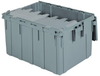 Akro-Mils Keepbox 28.57 gal 100 lb Gray Industrial Grade Polymer Attached Lid Container - 28 in Length - 21 in Width - 15 1/2 in Height - 39280 GREY -- 39280 GREY - Image