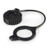 Amphenol Sine Systems AHDC169-TMOBDBK AHD 9-Pin Receptacle Cap with Rubber Tether -- 39331 - Image
