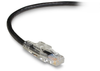 15FT Black CAT6 550MHz Ethernet Patch CBL UTP CM Locking Slimline - C6PC80-BK-15 - Black Box