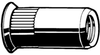 Blind Rivet Countersunk Nut with Aluminum
