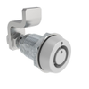 VISE ACTION® Compression Latch, Small Size, Southco® Tubular Key, Zinc Alloy, Powder Coated, Silver - E3-245-37 - Southco