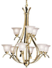 2520PB Large Chandeliers-Glass Shade - 793510 - Capital Lighting, Inc.