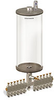 Levelux Clear View Multiple Feed Manual Lubricator, 1 gal Acrylic Reservoir, 12 Feeds, 1/8