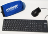 Combo Pack Flexible Full-Size USB Keyboard/Mouse & Case -- CPWKFC109B - Image