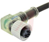 CONNECTOR, M12 CABLE, WITH LED, FEMALE,4 POSITION - 70084697 - Allied Electronics, Inc.