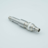 MHV Coaxial Feedthrough, 1 Pin, Floating Shield, Double-Ended, 0.747″ Dia SS Weld Adapter, Without Air-side Connector - A0466-5-W - MPF Products, INC.