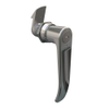Quarter-Turn Cam Latch, Key Locking  L-handle, 23mm  Grip, Not Sealed, Zinc Alloy, Chrome Plated, Bright - E5-9-722-520-10 - Southco