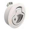 Push-to-Close Latch, Medium Size, Key Locking, 2 - 7 mm  Door thickness, 25.5 mm  Grip, Beige Plastic and 316 Stainless Steel, Natural and Electropolished - M1-41-877 - Southco