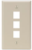 QuickPort Wallplates - 41080-3IP - Leviton Manufacturing