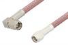 SMA Male to SMA Male Right Angle Cable 12 Inch Length Using RG142 Coax, RoHS - PE3512LF-12 - Pasternack