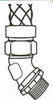 Liquidtight Flexible Conduit Connector with Grip -- ST45100-SF - Image
