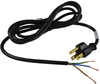 Power Cord, Nema5-15P, Stripped Ends, 6 7 Length, 10A, Black; Connector Type A Volex - 44F1833 - Newark, An Avnet Company