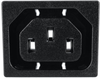 IEC 60320 C13 Snap-in AC Power Outlet with Solder Terminals - 716W-15/05 - Qualtek Electronics Corp.
