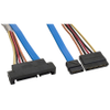 Amphenol CS-SATDRIVEX2-000.5 Serial ATA Extension Cable - SATA II Drive Extension Cable with Power (6.0 Gbps) 0.5m - Image