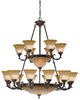 Large Chandeliers-Glass Shade - 8331 - Light Center (The)