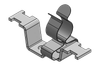 EMC Shield Clamps for Screw Assembly- with or without Integrated Strain Relief - 37666.150 - icotek Corp