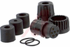 Connector; #2; Solder Cup; 6; Socket; Gold over Nickel (Standard); 600 V; Nylon - 70025437 - Allied Electronics, Inc.