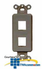 Hubbell 2-Port Outlet Frame Unloaded (Package of 10) - ISF2BK - TelephoneStuff.com