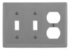 Standard Wall Plate - NP28GY - Hubbell Incorporated
