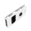 Flush Entry Door Latch, Key Locking, Standard Design, Fits 12.7  Door Thickness, Aluminum, White Powder Coated - MF-01-210-70 - Southco