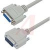 cable assembly, d-sub, HD26 male/female, 2.5 feet, straight, shielded, gold cont - 70126391 - Allied Electronics, Inc.