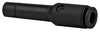 Fisnar 5779K712 Push Connect Air Fitting Black 0.25 in Stem x 0.156 in O.D. Tube -- 5779K712 - Image
