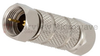 Precision F Male (Plug) to F Male (Plug) Adapter, Nickel Plated Brass Body, 1.17 VSWR -- FMAD1066 - Image