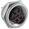 connector,circular din,female panel recept,front mt,6din silver-pltd solder cont - 70013384 - Allied Electronics, Inc.