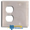 Leviton 2-Gang 1-Duplex 1-Blank Device Combination.. - 84008-40 - TelephoneStuff.com
