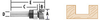 Straight & Groove Forming Bits, Top Bearing (Straight) - 2 Flute - 733258-A - Makita USA, Inc.