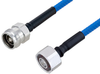 Plenum 4.1/9.5 Mini DIN Male to 4.3-10 Female Low PIM Cable 200 cm Length Using SPP-250-LLPL Coax , LF Solder - PE3C5834-200CM - Pasternack