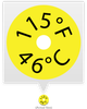 SL115F 46C TEMPERATURE SENSOR LABEL - SL115F - Telatemp Corporation