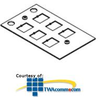 Legrand - Wiremold CRFB Series Center Communications Plate - CRFB-6COM-4 - TelephoneStuff.com