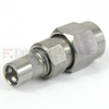 SMA Male (Plug) to SMP Male (Plug) Full Detent Adapter, Passivated Stainless Steel Body, High Temp, 1.2 VSWR - SM8807 - Fairview Microwave Inc.