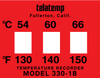 330-1B TEMPERATURE RECORDER 130,140,150F - 330-1B - Telatemp Corporation
