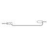 XM Micro-Hook to 0.080″ Stacking Pin Plug, 22 AWG PVC Test Lead - 202XM - E-Z-HOOK, a division of Tektest, Inc.