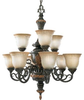 P4128-92C Mid. Chandeliers-Glass Up - 762342 - Capital Lighting, Inc.