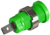 Safety Jack, 4Mm, .188 Faston, Panel, Green Rohs Compliant Cal Test Electronics - 96AC7552 - Newark, An Avnet Company