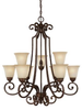 3589CB-287 Mid. Chandeliers-Glass Up - 431415 - Capital Lighting, Inc.